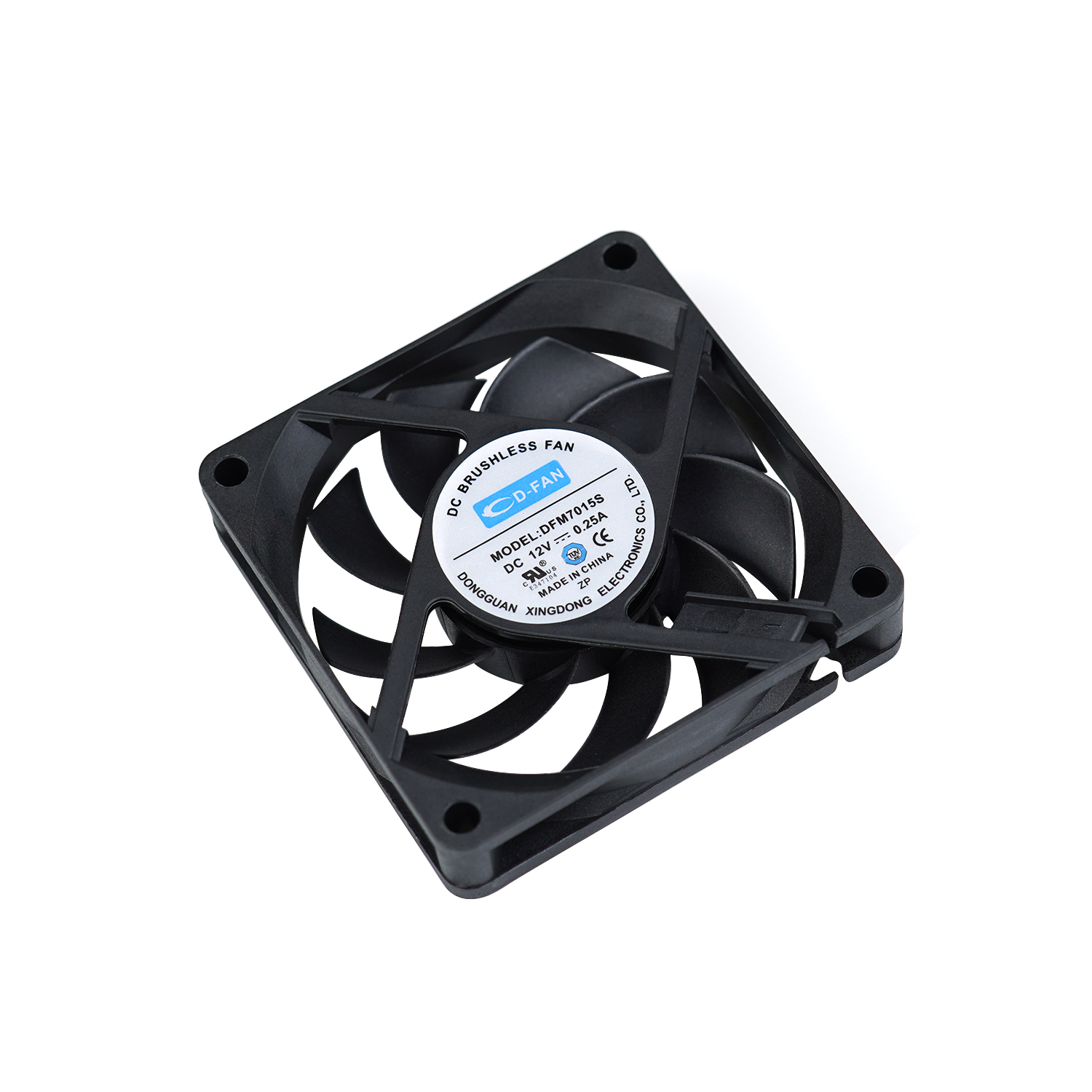 Silent DC Axial Fan 24v 70x70x15mm for refrigerator